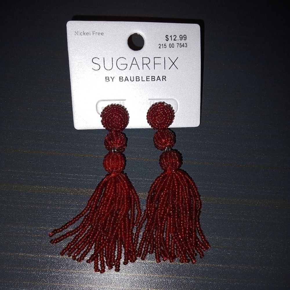 Sugarfix by Baublebar red beaded earrings